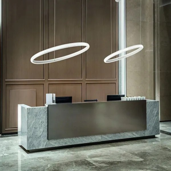 Lustră LED pe cablu Ideal Lux MIRACLE LED/45W/230V d. 80 cm CRI 90 crom mat