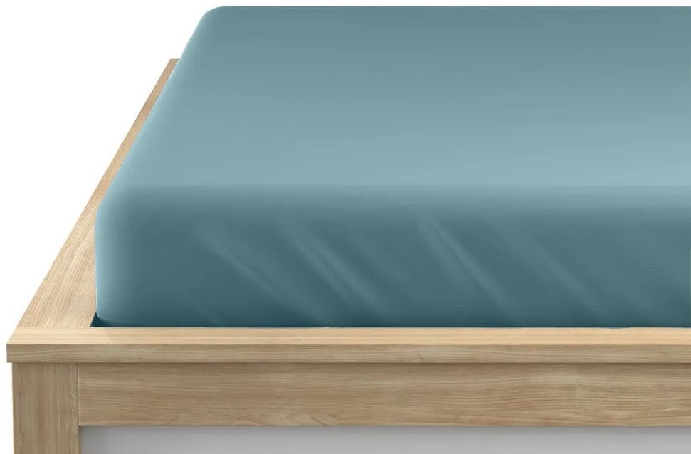 Cearsaf Jersey EXCLUSIVE cu elastic 180 x 200 cm turcoaz Gramaj (densitatea fibrelor): Lux (190 g/m2)