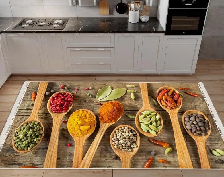 Covor bucatarie antiderapant, Spices Collection, mai multe dimensiuni