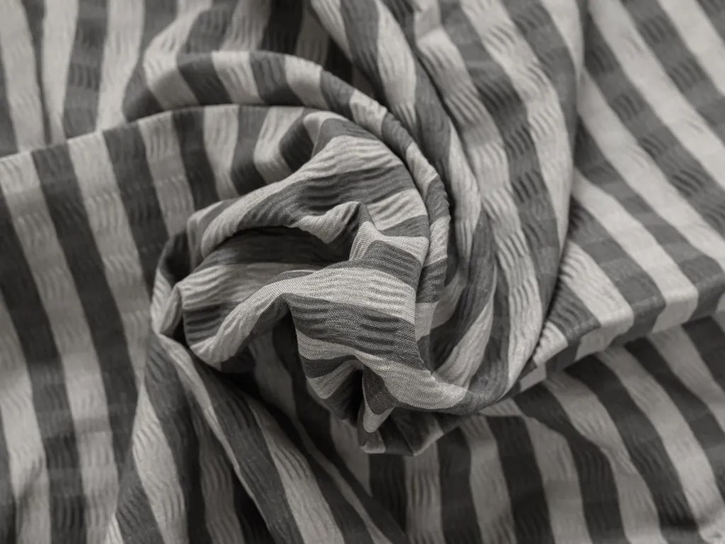 Lenjerie de pat creponata ARLENA BLEND negru hotelova punga Dimensiune lenjerie de pat: 70 x 90 cm | 140 x 200 cm