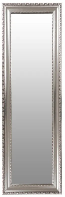 Oglinda dreptunghiulara cu rama din polistiren argintie Sirius, 146,7cm (L) x 46,7cm (L) x 3cm (H)