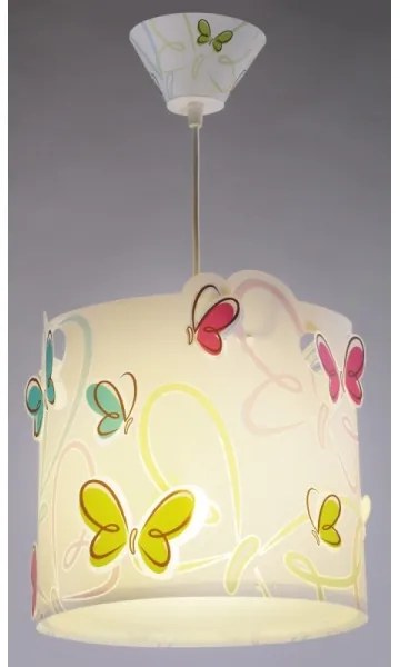 Dalber 62142 - Lampa copii BUTTERFLY 1xE27/60W/230V