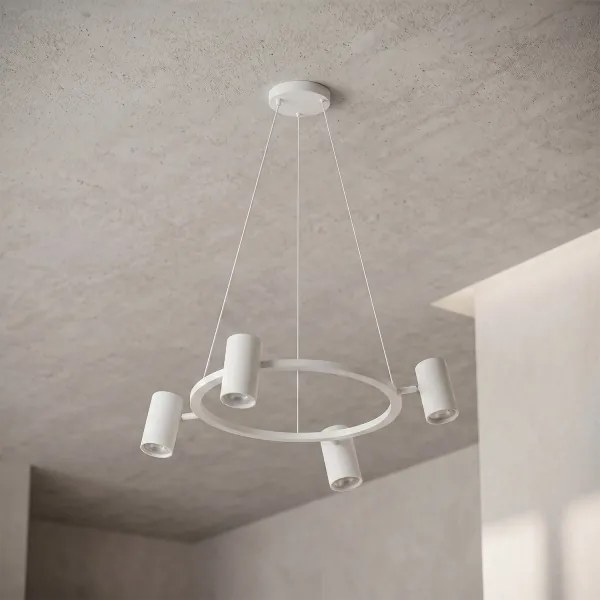 Brilagi - Lustră suspendată pe cablu SELE 4xGU10/30W/230V albă