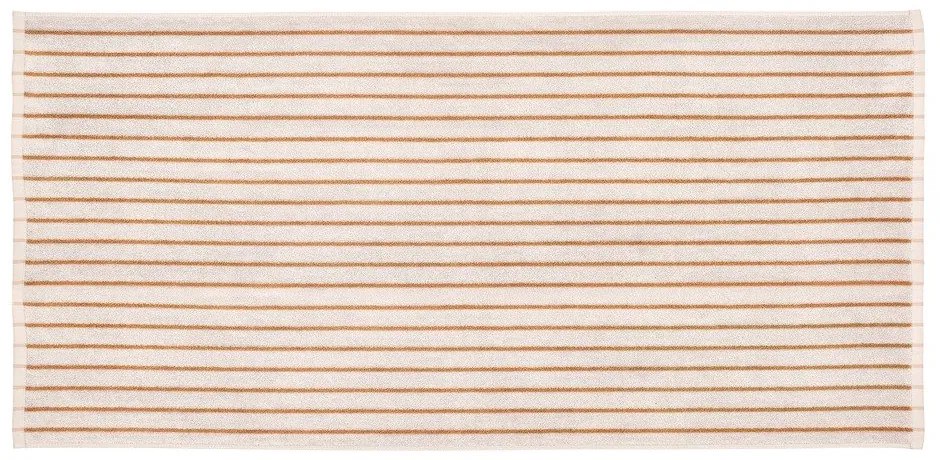 Prosop portocaliu/bej din bumbac organic din frotir 70x140 cm Arto – Blomus