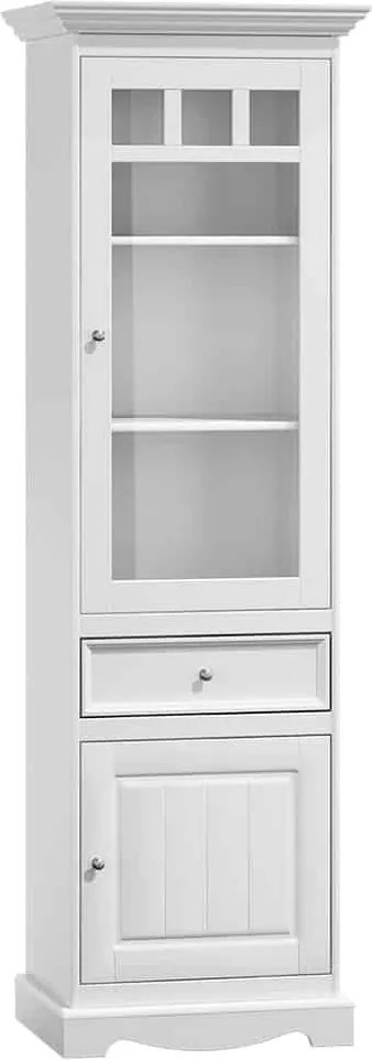 Set lemn masiv alb Living Linea 261 cm