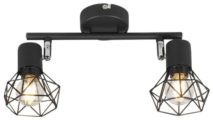 Proiector inteligent negru, rotit și înclinat, inclusiv 2 WiFi P45 - Mosh