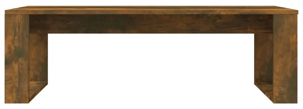 Masuta de cafea, stejar fumuriu, 110x50x35 cm, lemn prelucrat 1, Stejar afumat
