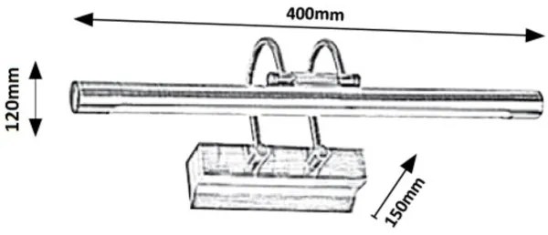 Rabalux 1496 - Aplică tablou LED LUDOVIC LED/9W/230V