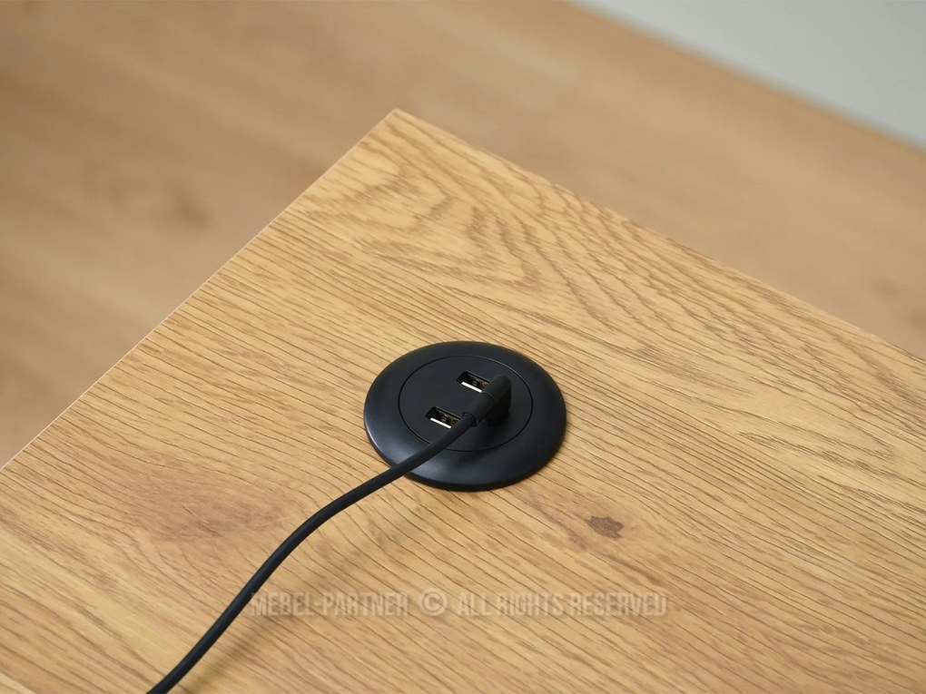 Masă PC Osto 100 (stejar negru + negru). 1109819