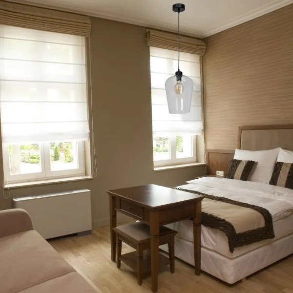 Lustră pe cablu SANTIAGO 1xE27/60W/230V transparent