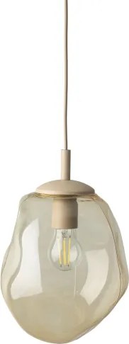 Brilagi - Lustră suspendată pe cablu VULCANO 1xE27/15W/230V, diam. 25 cm, bej/bej fumuriu