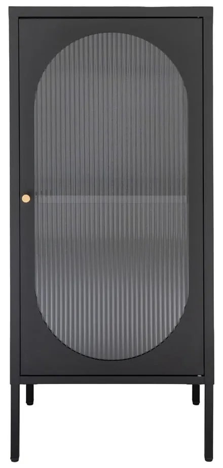 Vitrină neagră din metal 50x110 cm Adelaide – House Nordic