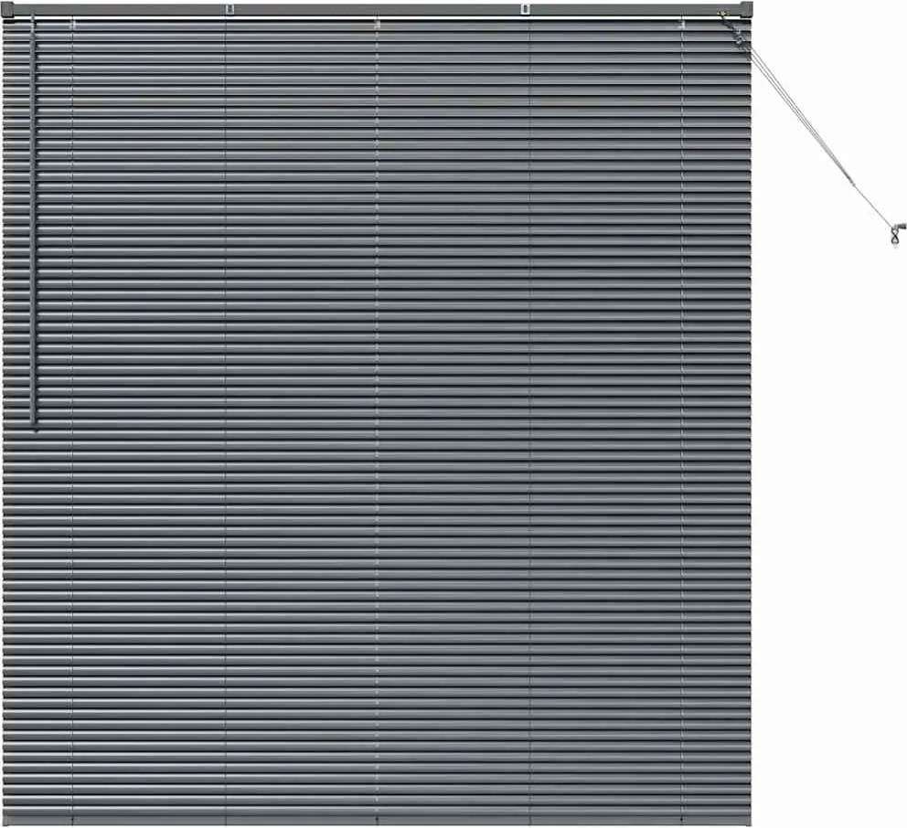 vidaXL Jaluzele venetiene Manual Gri închis 175 x 155 cm Aluminiu