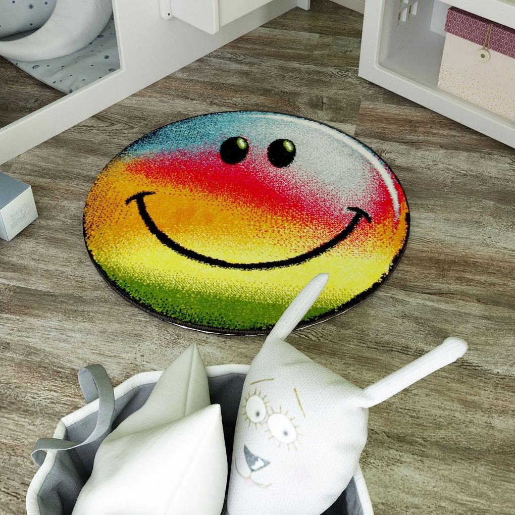 Model Rainbow, Covoras Rotund, Dimensiunea 67x67 cm, Multicolor