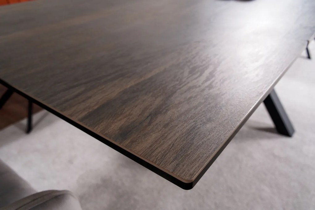 Masa extensibila Columbus Ceramic maro LEGNO/negru L160-240 cm
