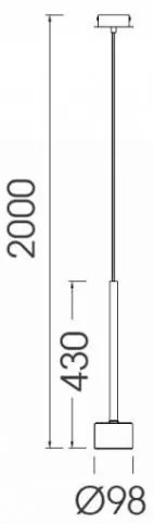 Pendul design modern TONIC crom