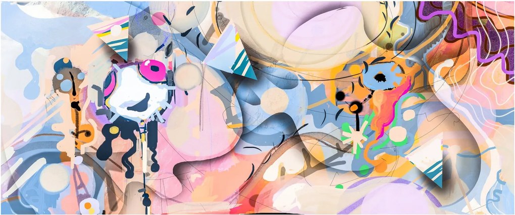 Tablou - Abstracție de basm (120x50 cm)