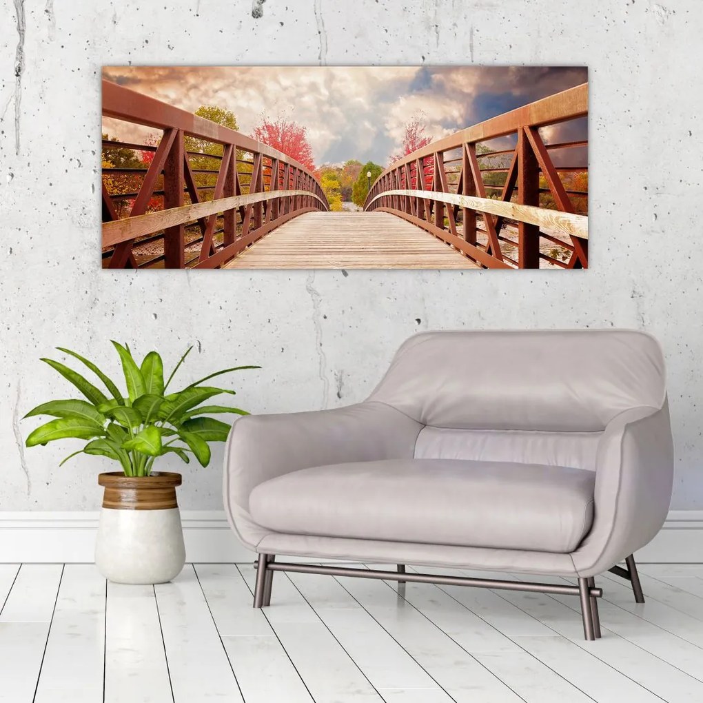 Tablou - pod din lemn (120x50 cm)