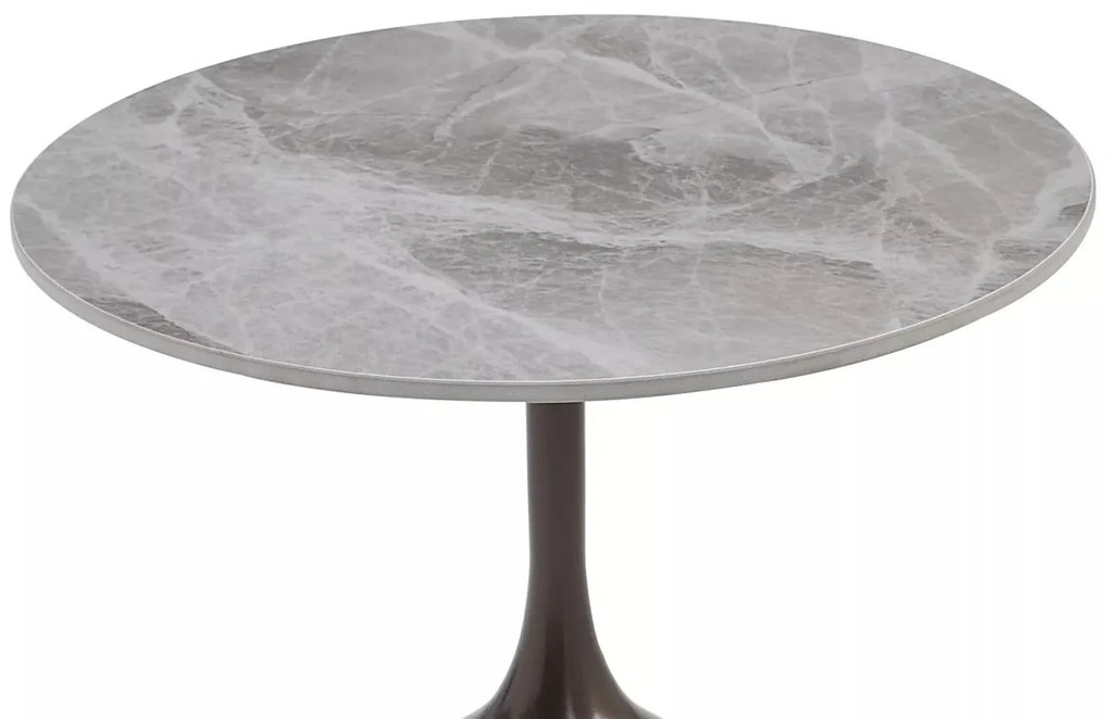Masuta de cafea Mutti gri/maro antic ø50/h60 cm