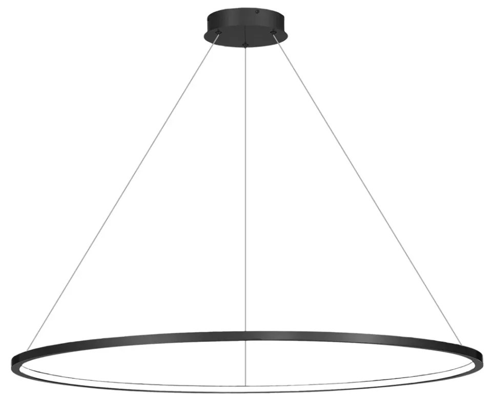 Lustra LED suspendata design modern circular IP44 Saturno Black