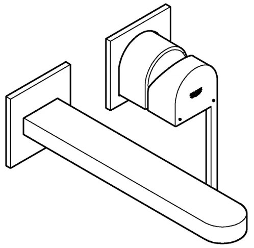GROHE 29306003 - Baterie lavoar PLUS, 203 mm, crom lucios