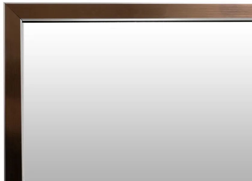 Oglinda dreptunghiulara cu rama din polistiren bronz/neagra Cliff, 56cm (L) x 36cm (W) x 1.6cm (H )