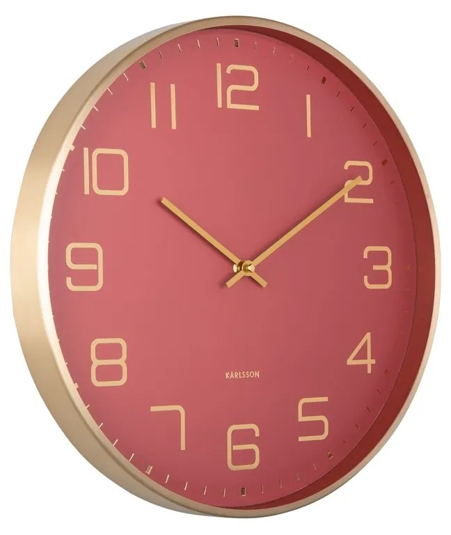 Karlsson 5973RD ceas de perete design roșu,diametru 40 cm