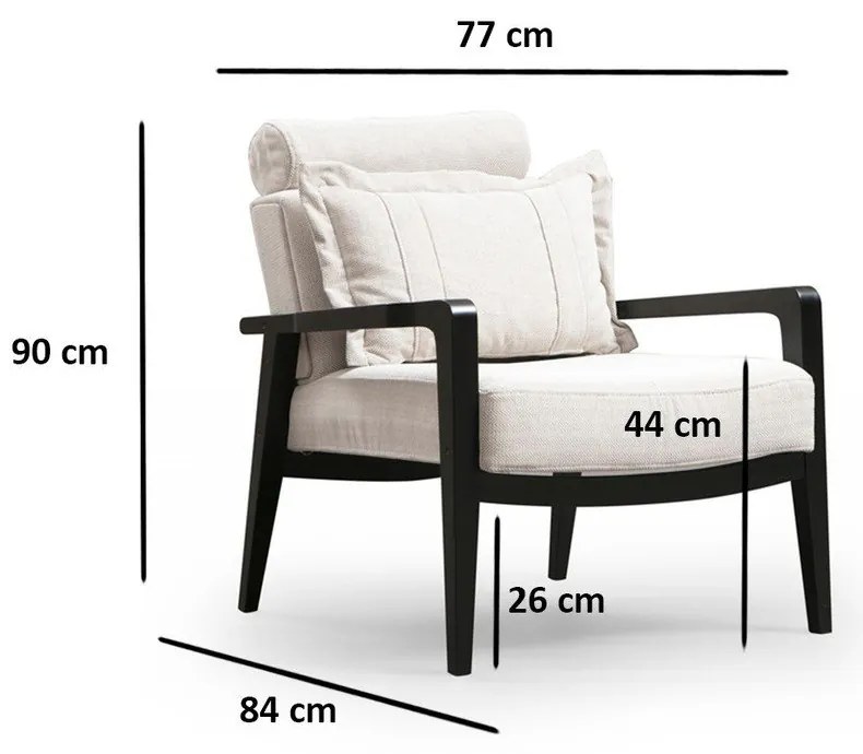 Fotoliu crem Apollo – Artie