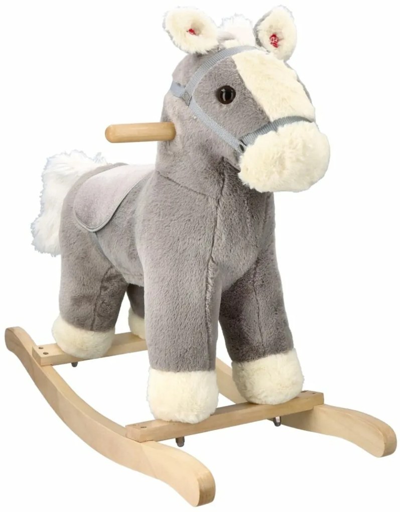 Cal balansoar gri Adam Toys cu sunet - gri