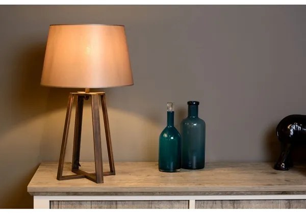 Lucide 31598/81/97 - Lampa de masa COFFEE 1xE27/60W/230V maro