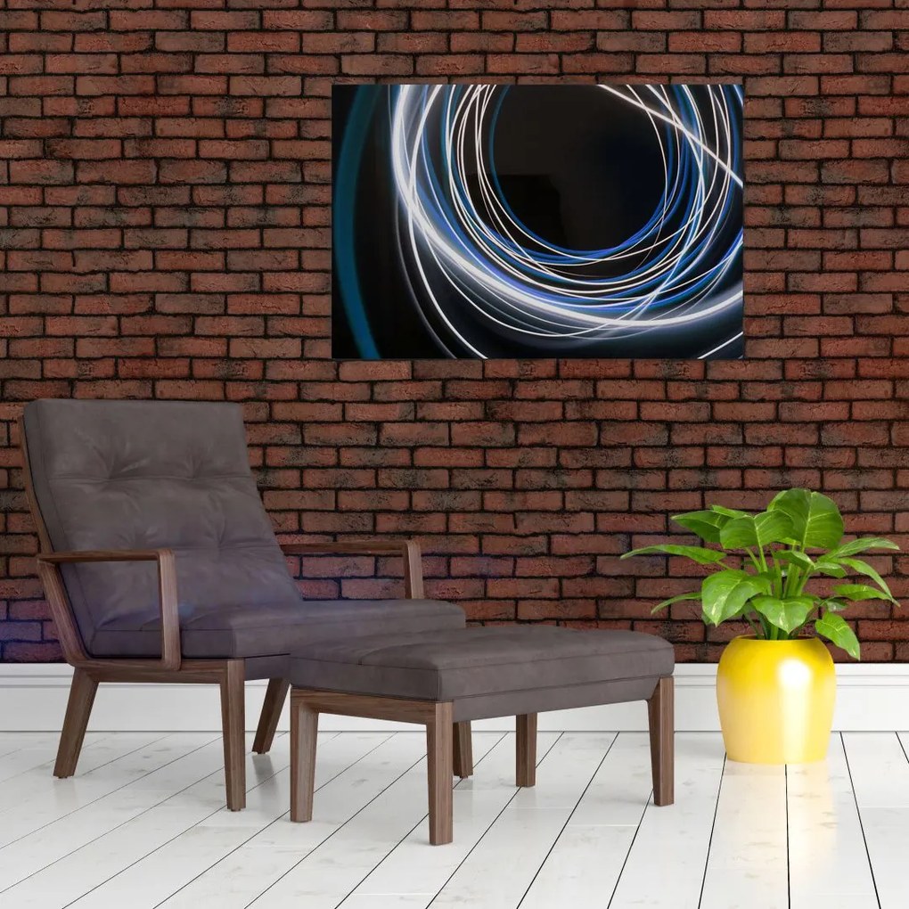 Tabloul cu linii albastre (90x60 cm)