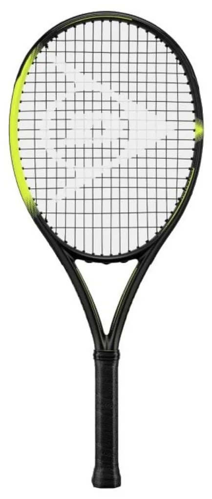 Racheta de tenis pentru copii si incepatori Dunlop™ SX 300 Junior 26 PRO, Din aluminiu, Lungime 66 cm, 12 ani plus, Negru cu Verde