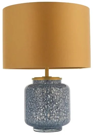 Endon 93067 - Lampă de masă ZINNIA, 1xE27/10W/230V, albastră/aurie