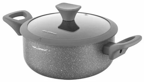 Florina Oală din aluminiu cu capac de MateuszGessler, 20 cm, 2,3 l, diam. 20 cm