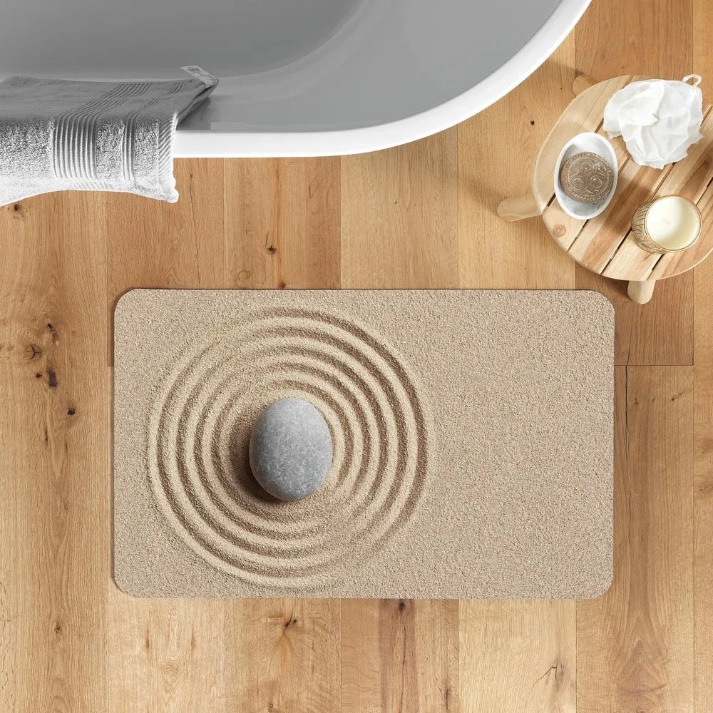 Covoraș de baie maro deschis 50x120 cm Serena – douceur d'intérieur