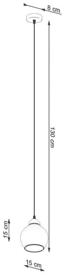 Lustră neagră ø 15 cm Grande – Sollux