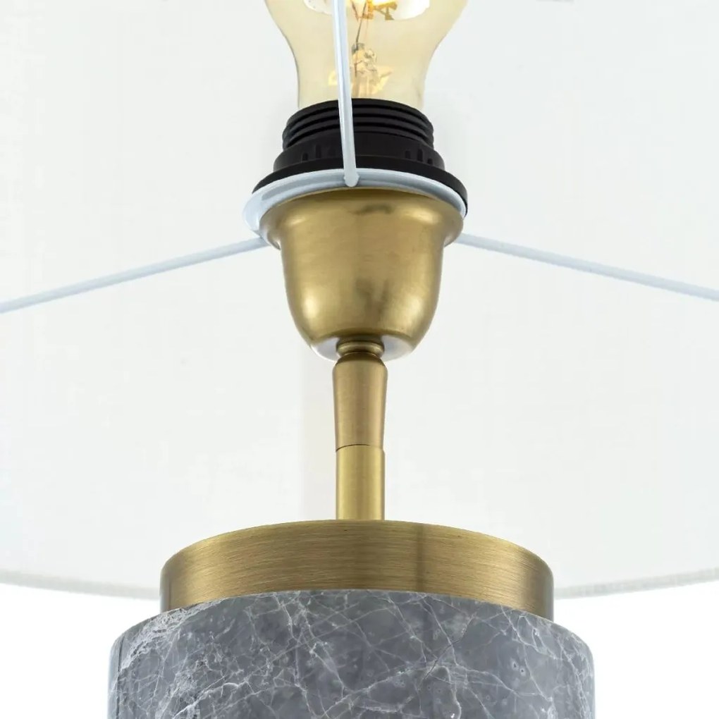 Veioza, Lampa de masa design LUX Lxry, marmura gri
