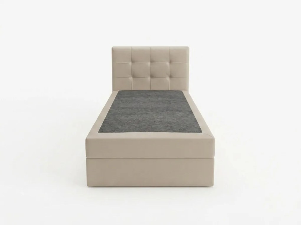 Pat tapiTat boxspring DIRELIS TRINITY 90x200 cm bej Saltea: Saltea cu arcuri Bonell