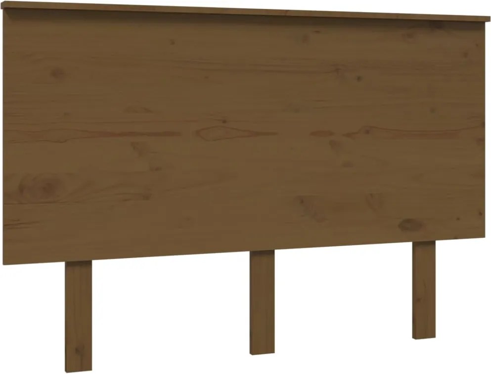 vidaXL Tăblie de pat, maro miere, 124x6x82,5 cm, lemn masiv de pin