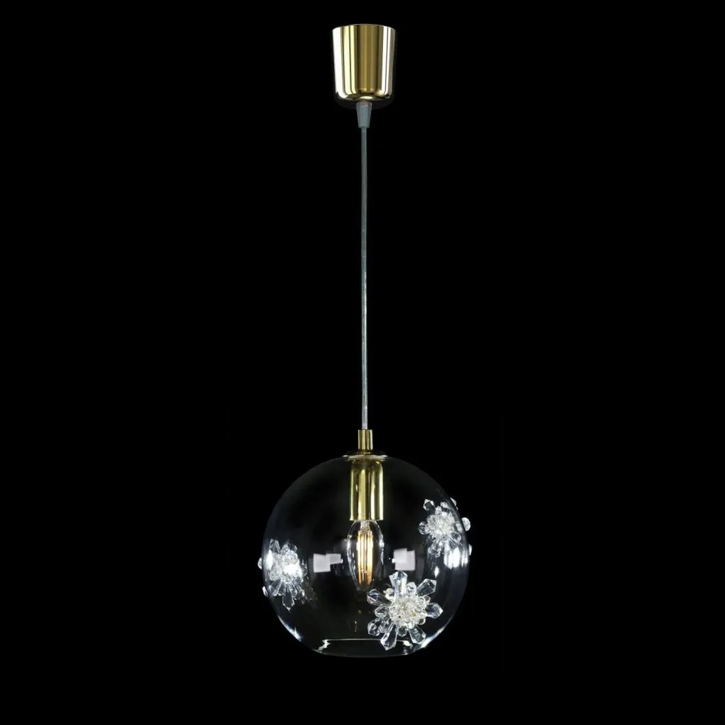 Lustra LUX decorativ fulgi de zapada din cristal SNOWFLAKE 02B
