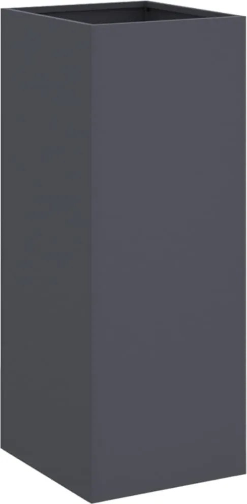 vidaXL Jardinieră, antracit, 32x29x75 cm, oțel