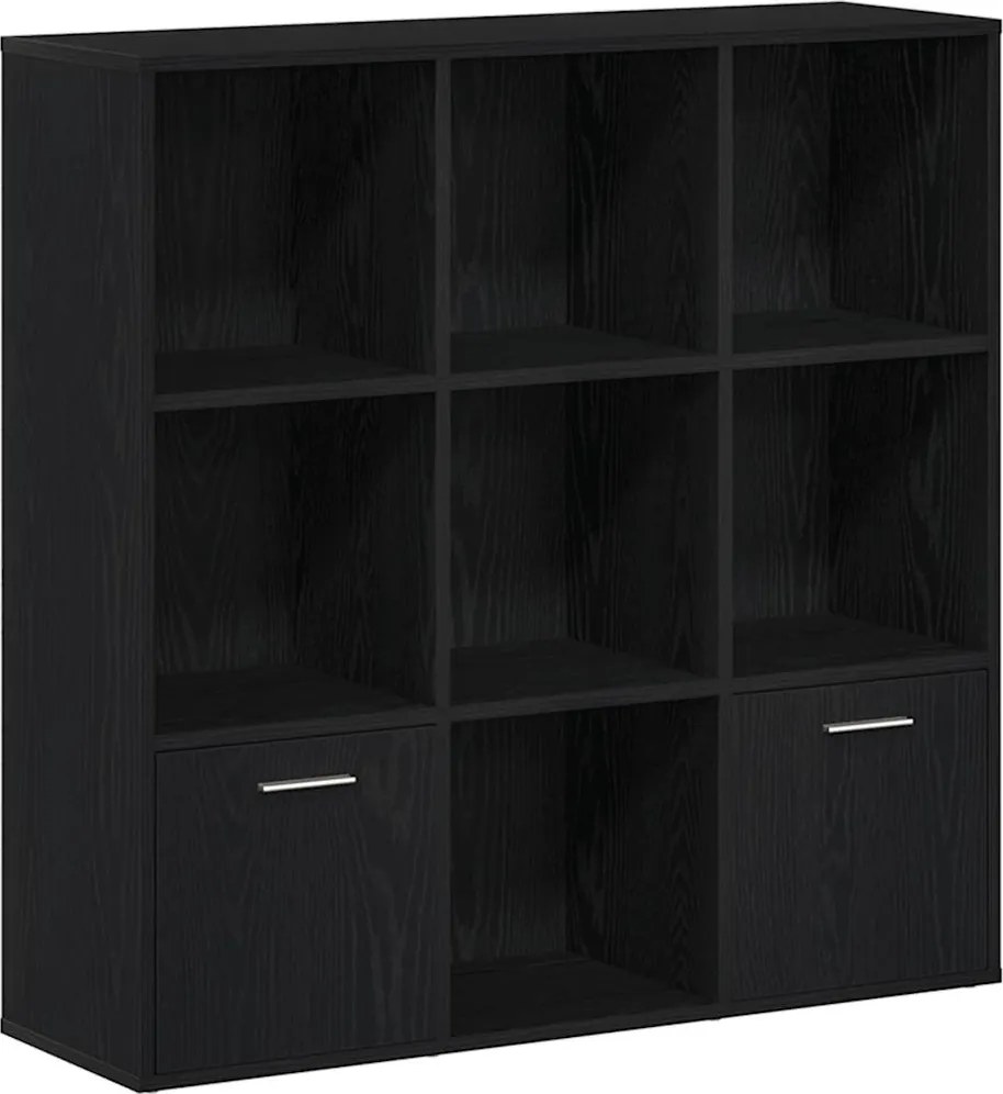 vidaXL Bibliotecă, stejar negru, 98x29x97,5 cm, lemn prelucrat