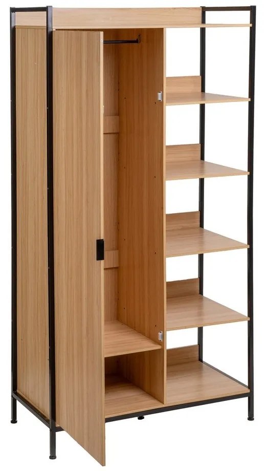 Șifonier în culoare naturală deschis 100x190x48 cm Armarios – Casa Selección