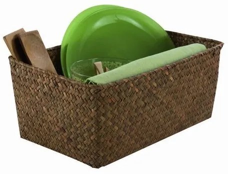 Cos tricotat compactor 30 x 20 x 13 cm, bej