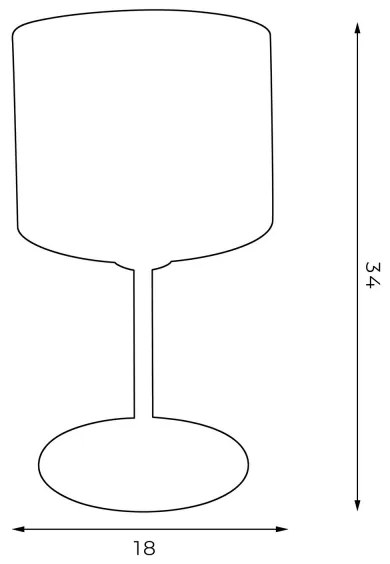 Lampă de masă ARDEN 1xE27/60W/230V d. 18 cm mov/aurie