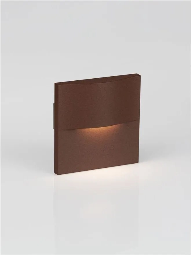 Spot aplicat perete exterior LED 2700K IP65 FLAC corten
