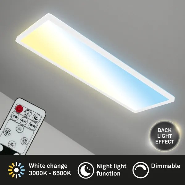 Plafonieră LED dimabilă Briloner 7403-016 SLIM LED/23W/230V 2700-6500K + telecomandă