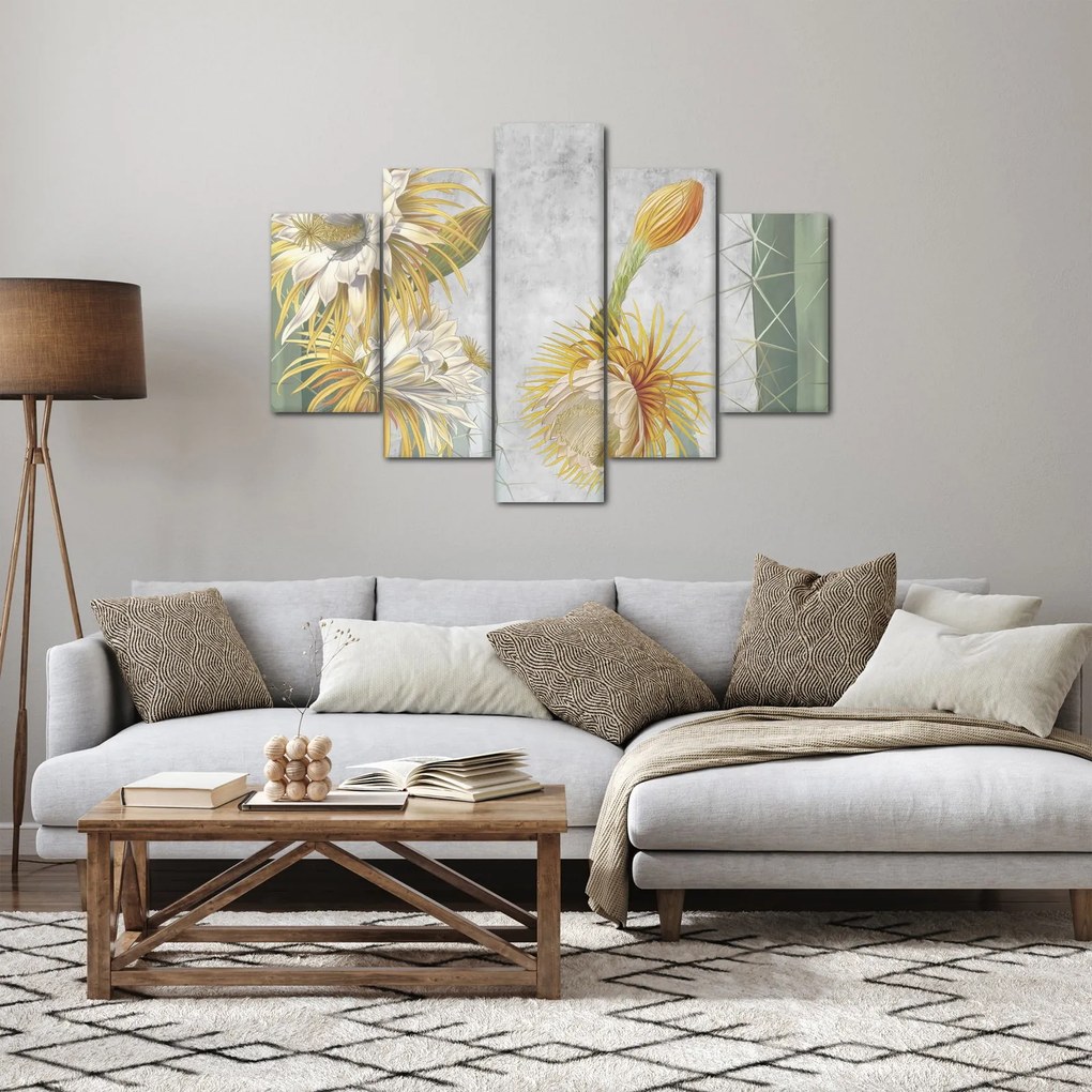 Tablou - Cactuși înfloriți (150x105 cm)