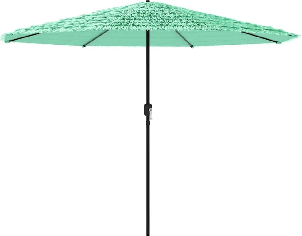 vidaXL Umbrelă soare de grădină cu stâlp din oțel verde 324x324x247 cm