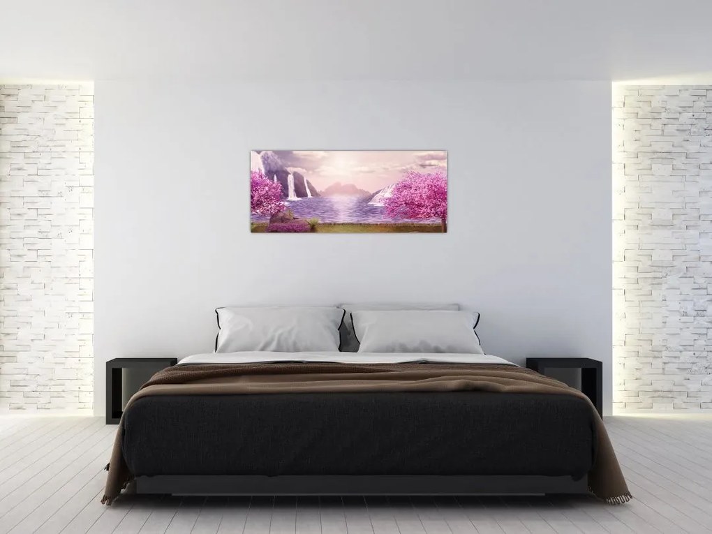 Tablou cu lac (120x50 cm)